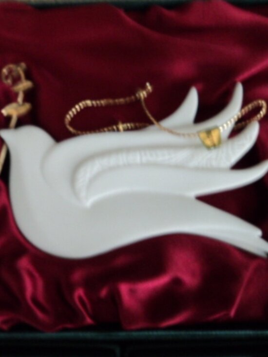 vintage porcelain Christmas ornaments~ Demdaco - Picture 3 of 13